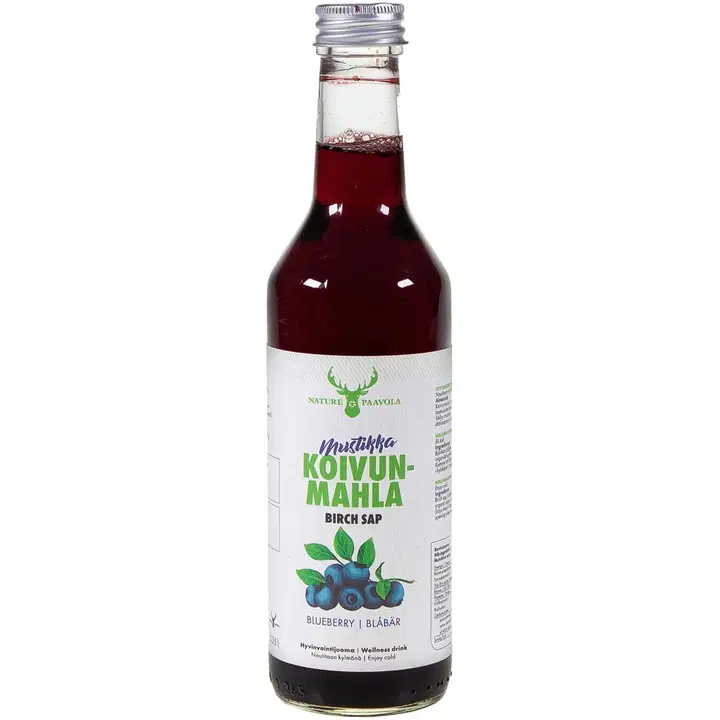 Nature Paavola mustikka koivunmahla hyinvointijuoma, 0,35 l