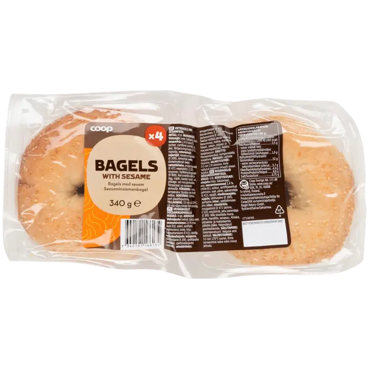 Coop Nisubagelid Seesamiseemnetega 340 G