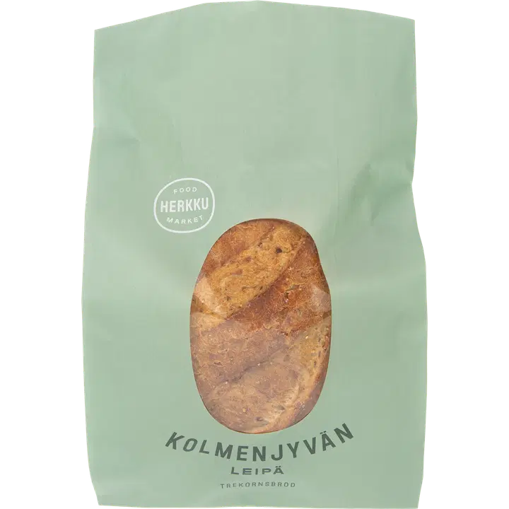 Herkku Bakery  Kolmenjyvänleipä 630g