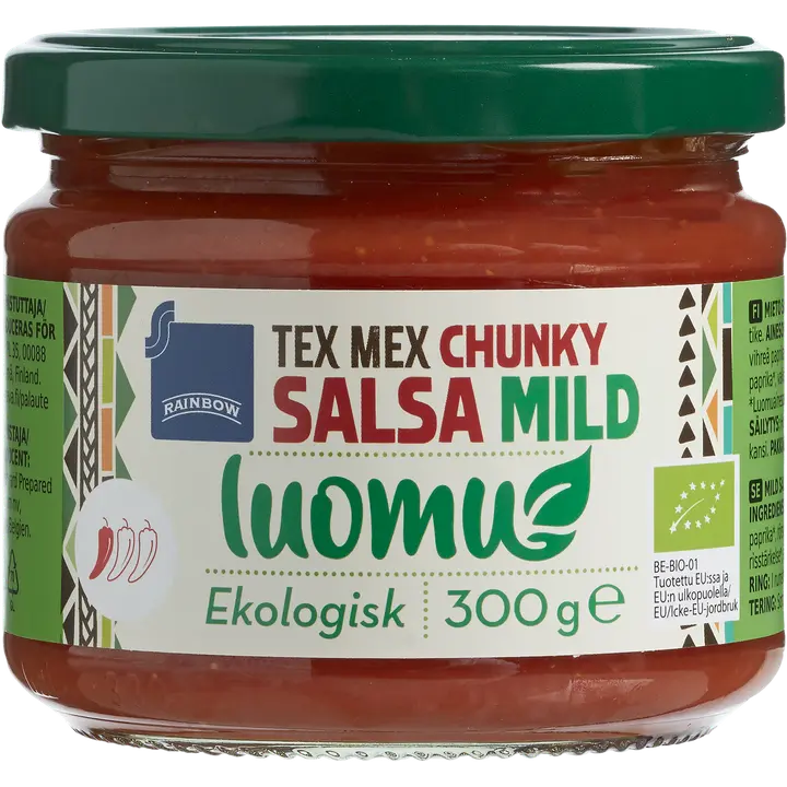 Rainbow 300g chunky salsa mild luomu