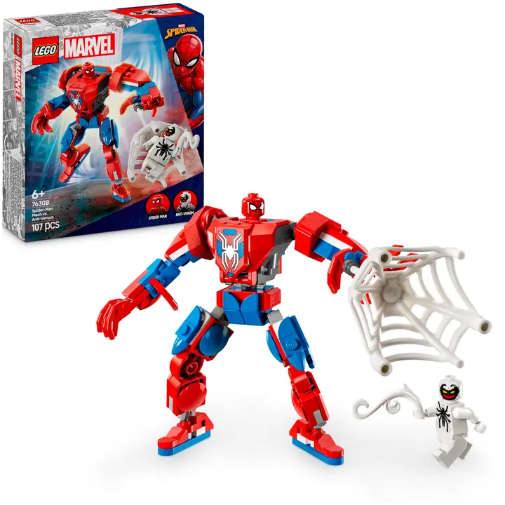 LEGO® Super Heroes Marvel 76308 Spider-Man-robotti vastaan Anti-Venom