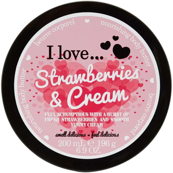 I Love... vartalovoi 200ml Strawberry & Cream