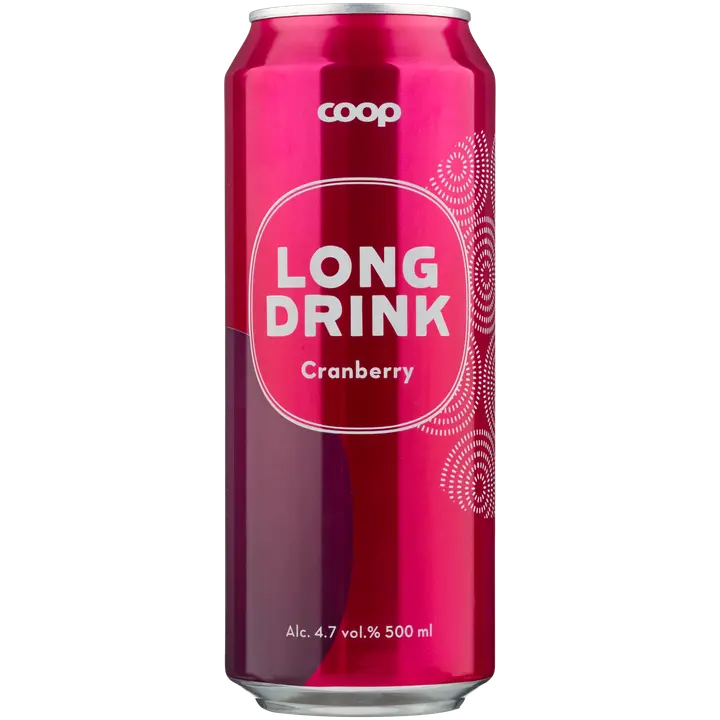 Coop Cranberry long drink 4,7 % 0,5 l tlk