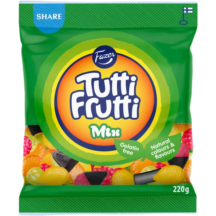 Fazer Tutti Frutti Mix karkkipussi 220g