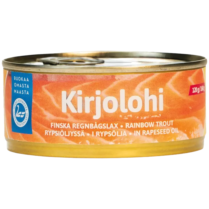 Pielisen kalajaloste Kirjolohi rypsiöljyssä 150 g/115 g