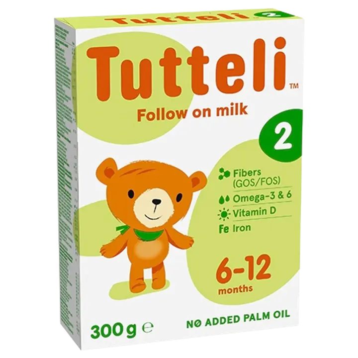 Tutteli 2 piimal põhinev imiku jätkupiimasegu alates 6 kuust, 300g