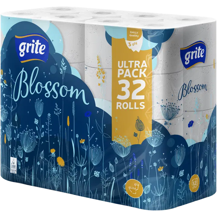 Grite WC-paperi Blossom White 32rll