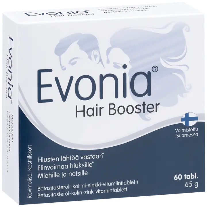 Evonia Hair Booster betasitosteroli-koliini-sinkki-vitamiinitabletti 60 tabl