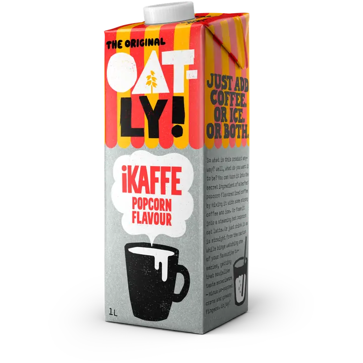 Oatly iKaffe Kaurajuoma kahviin Popcorn-makuinen 1 L UHT