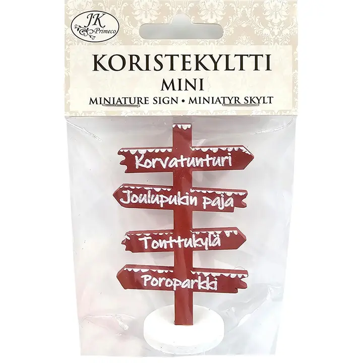 J.K. Primeco koristekyltti mini punainen
