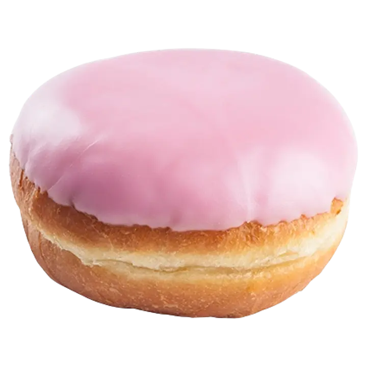 Vaarikatäidisega pontšik glasuuriga