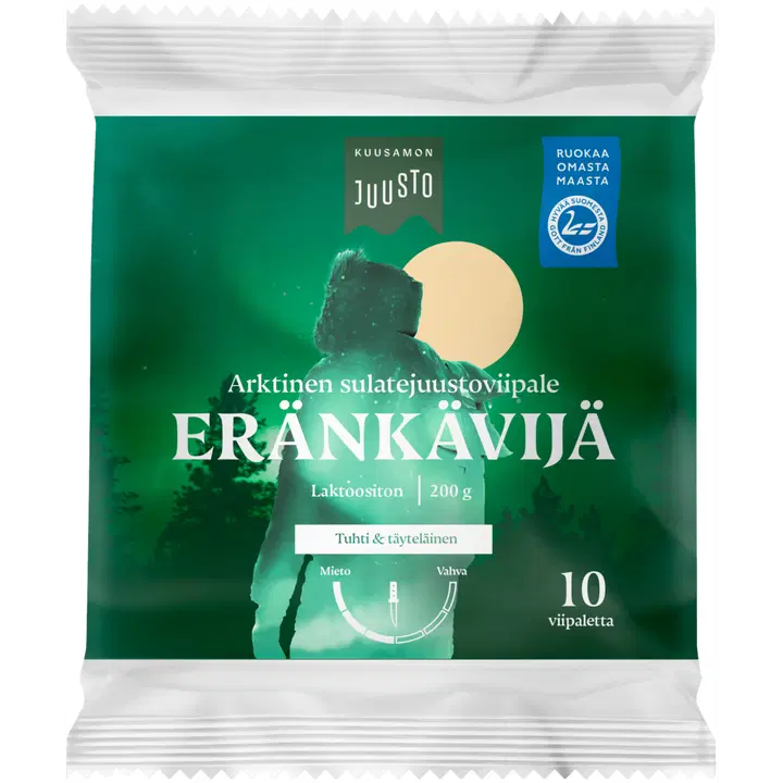 Kuusamon Juusto Eränkävijä sulatejuustoviipale 200 g