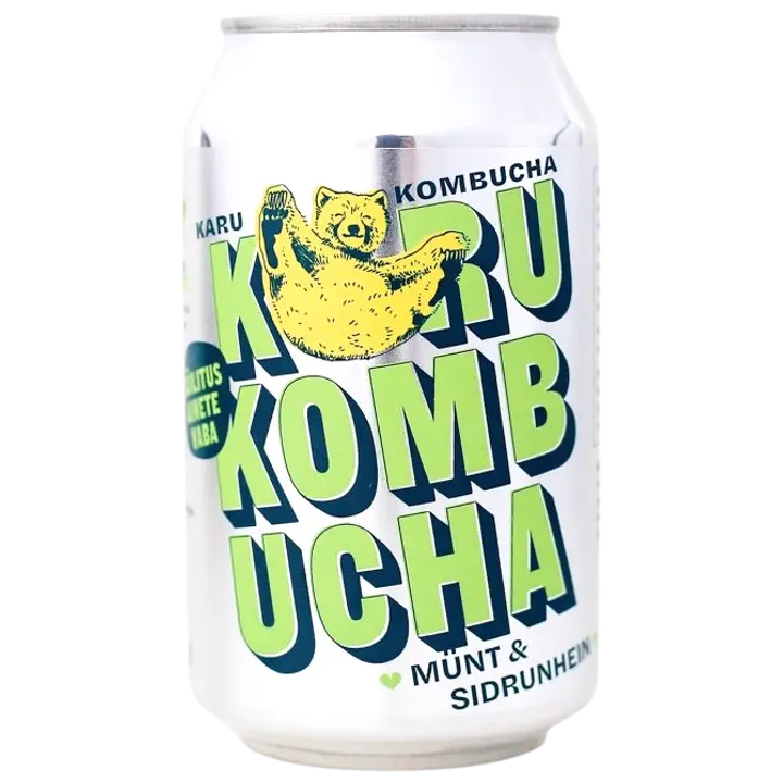 Karu Kombucha mündi-sidruniheina 330ml
