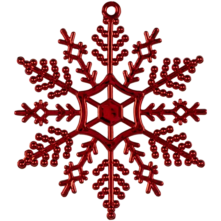 Lumehelves 11 cm 6 tk punane