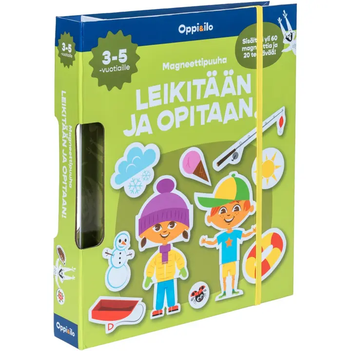 Oppi&ilo Magneettipuuha LEIKITÄÄN JA OPITAAN! 3-5 v