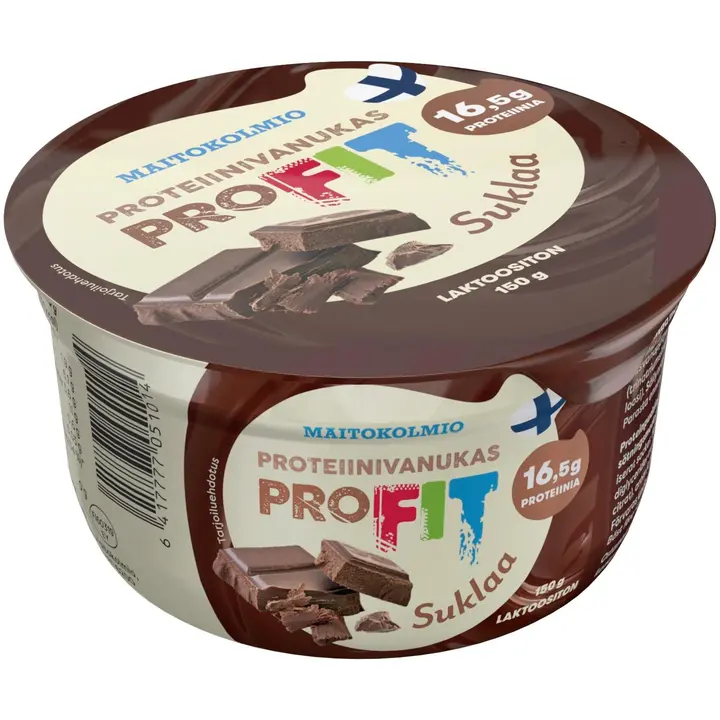 Maitokolmio PROFIT laktoositon suklaa proteiinivanukas 150g
