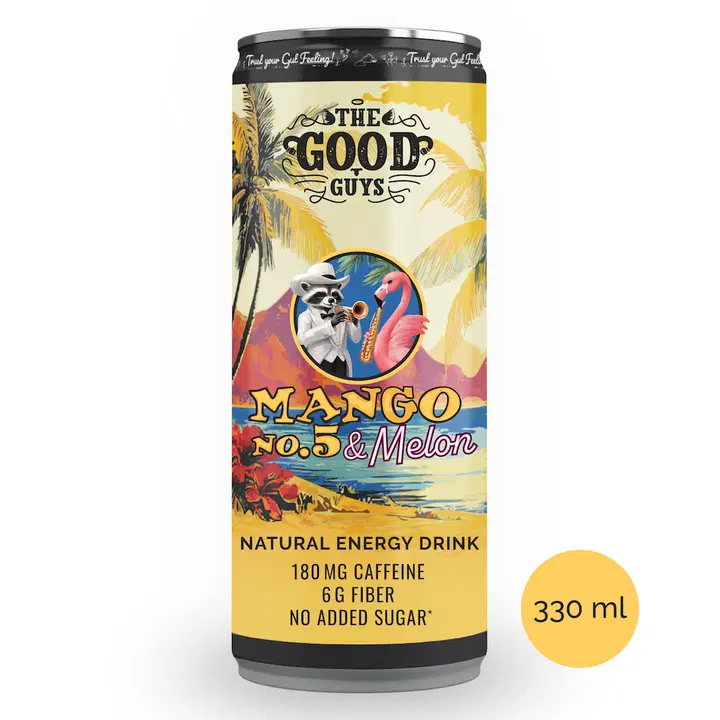 The Good Guys Mango no. 5 & Melon Natural Energy Drink 330ml