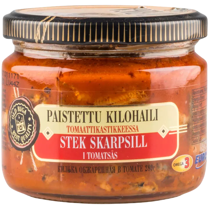 Old Riga Paistettu kilohaili tomaattikastikkeessa 280g/175g