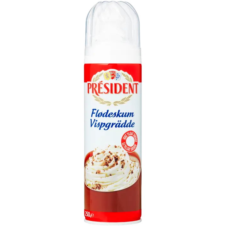 Président sokeroimaton kermavaahto spray 250g