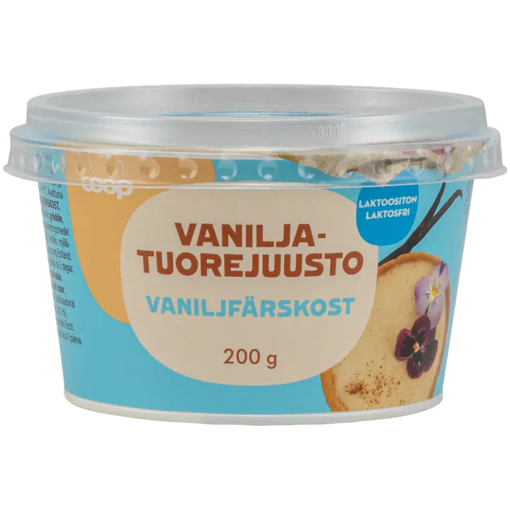 Coop toorjuust vanilli, laktoosivaba, 200g