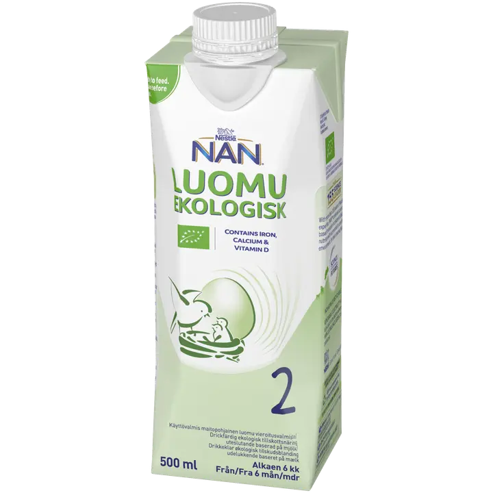 Nestlé NAN 2 Vieroitusvalmiste Luomu 500ml