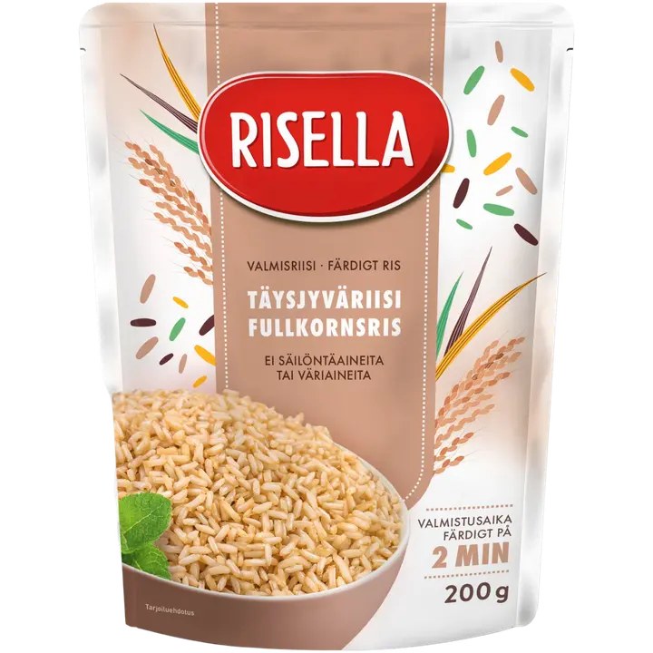 Risella Valmisriisi Täysjyväriisi 200g