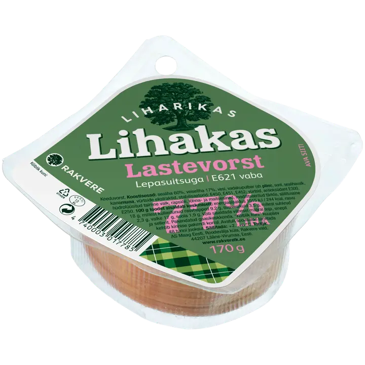 Rakvere Lihakas Lastevorst 170 G