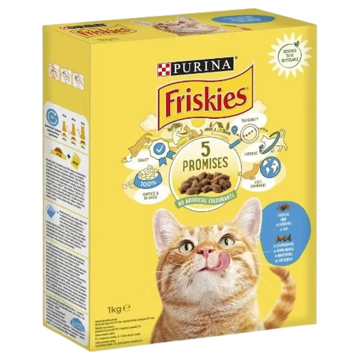 FRISKIES kuiv kassitoit lõhe/tuunikala/juurvili 1kg