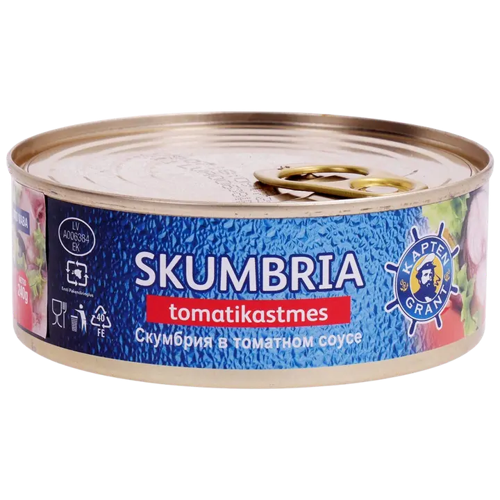 Kapten Grant skumbria tomatikastmes 240 g