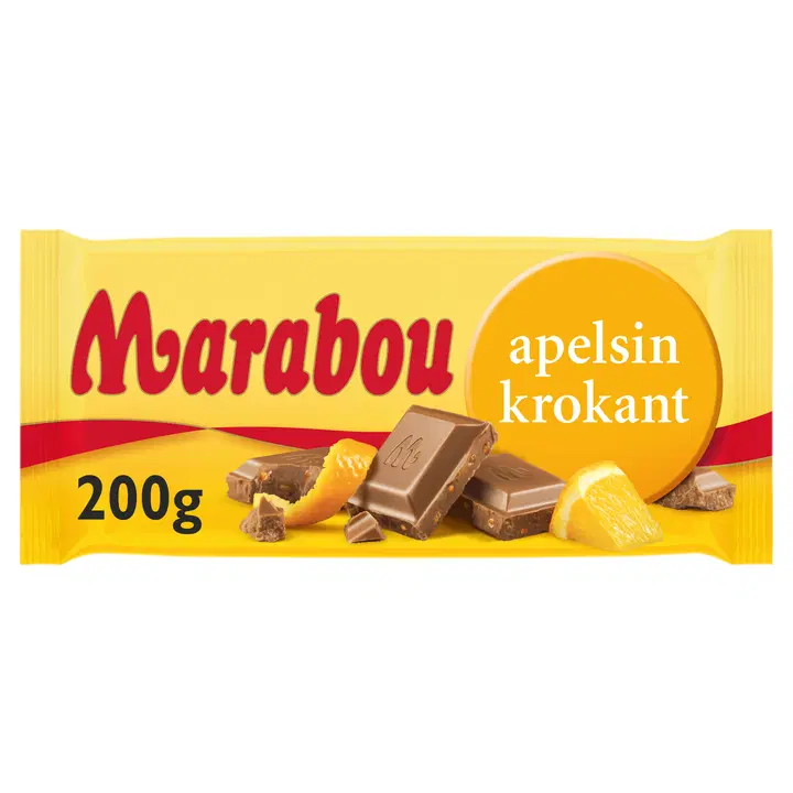 Marabou Apelsinkrokant Suklaalevy 200g