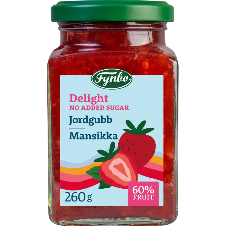 Fynbo Delight mansikkahillo - vähemmän sokeria 260g