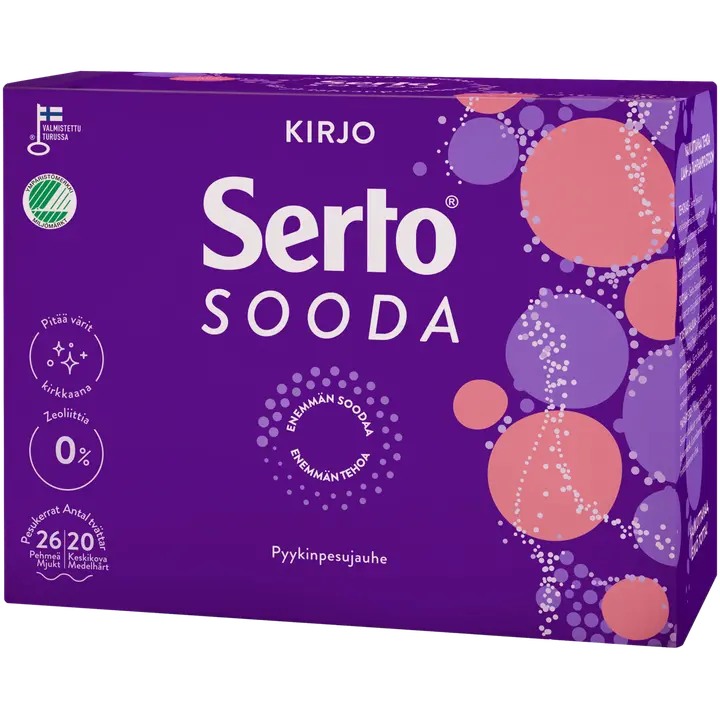 Serto Sooda Kirjo pyykinpesujauhe 890 g