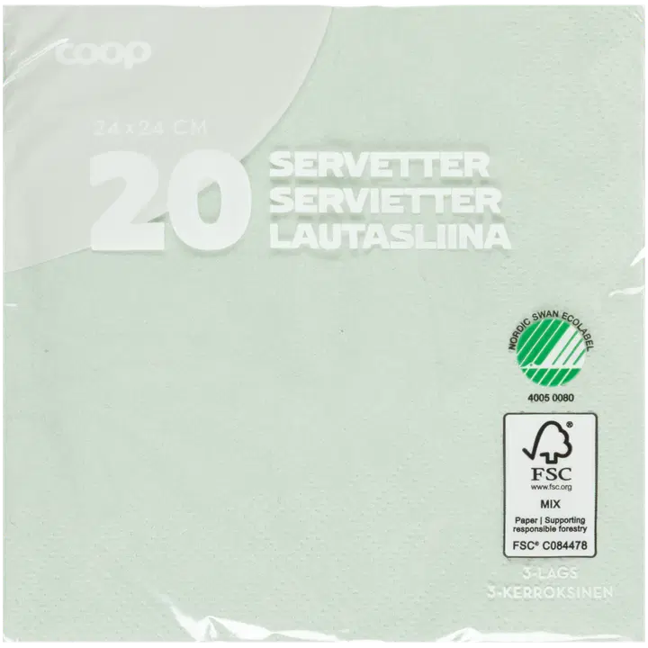 Salvrätik Coop Pistachio 40cm