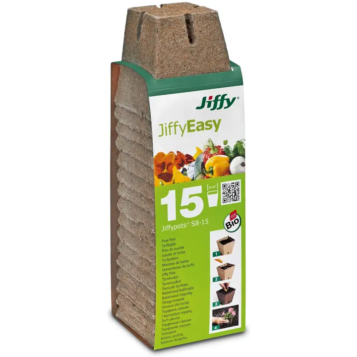 Turbapott Jiffy 8 cm 15 tk