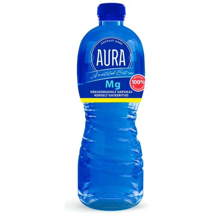 Aura gaseeritud Mg vesi 750ml