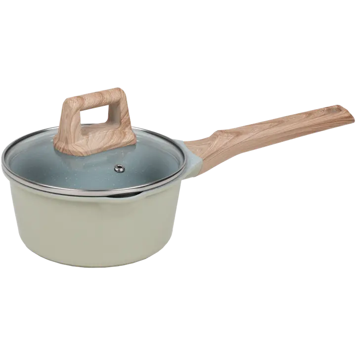 Kastrul House 1,3 l kaanega, hall/roheline