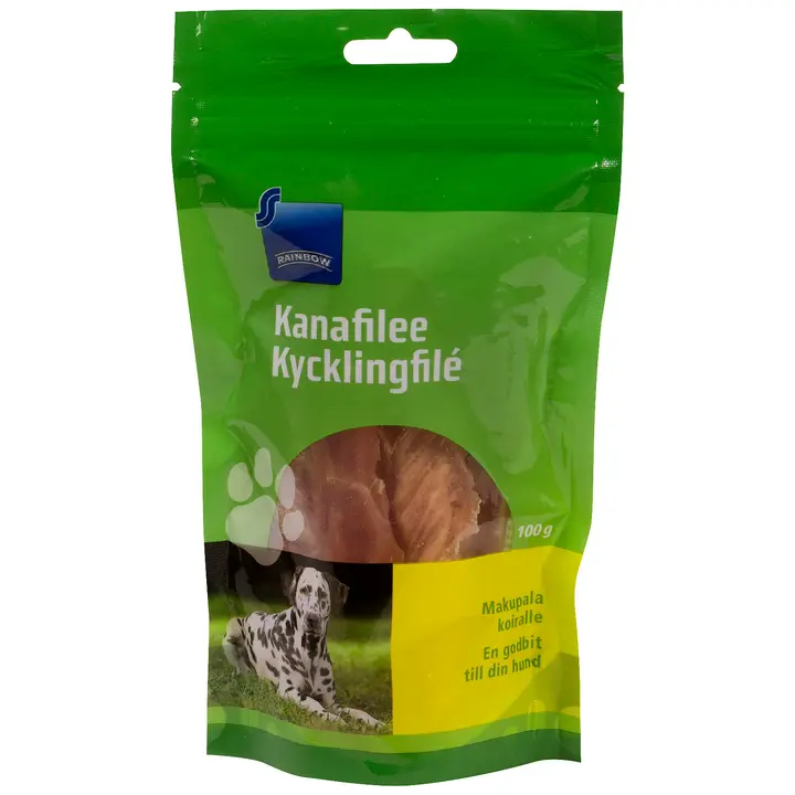 Rainbow 100g kanafilee, makupala koiralle