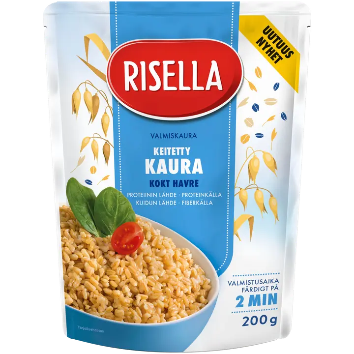 Risella 200g Valmis Keitetty Kaura 2 min