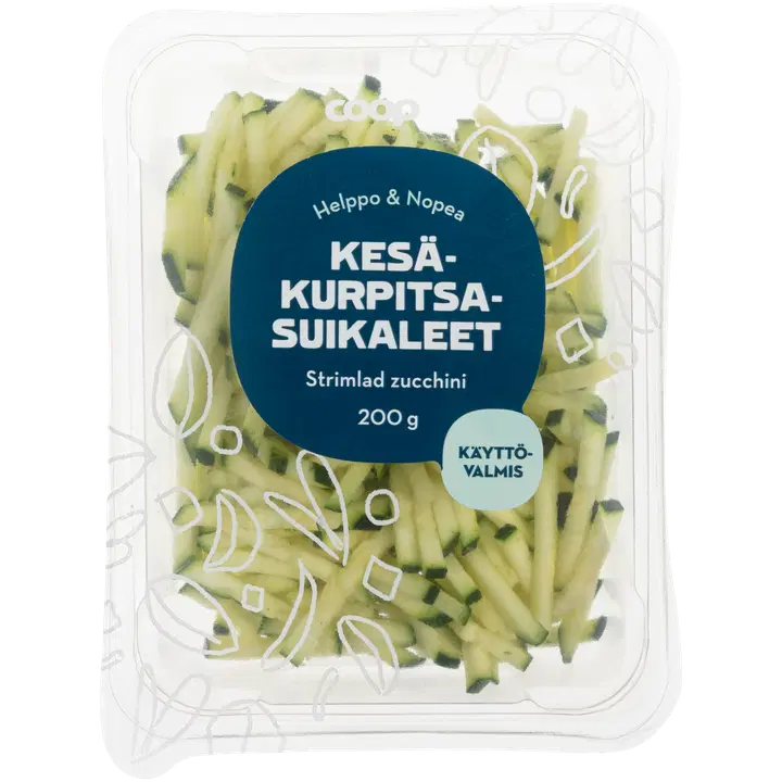 Coop kesäkurpitsasuikaleet 200 g