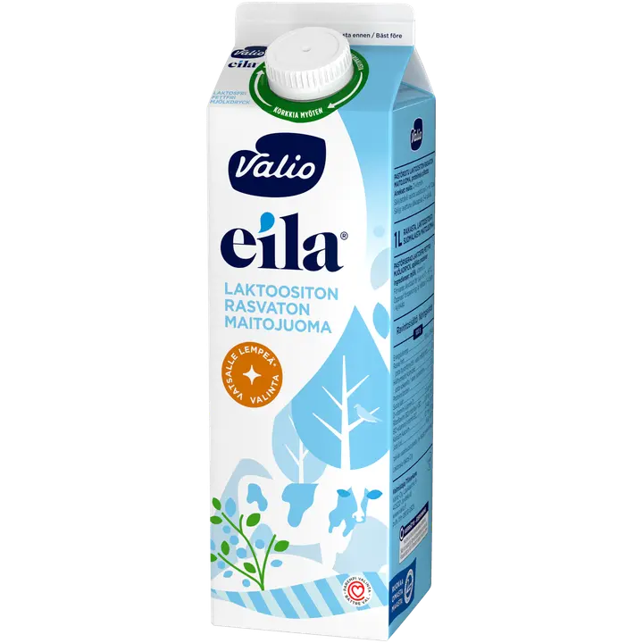 Valio Eila® rasvaton maitojuoma 1 l laktoositon