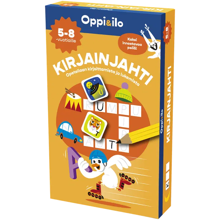 Oppi&ilo Kirjainjahti-peli 5-8 v