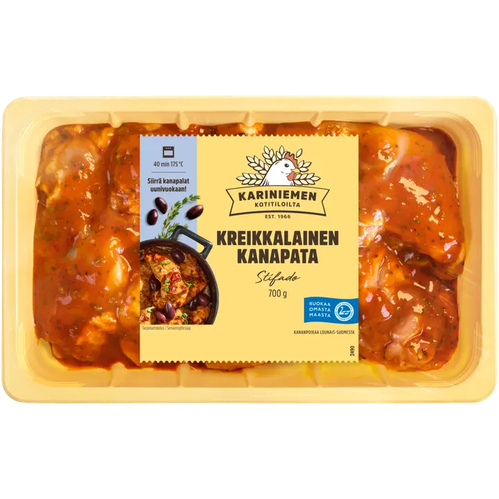 Kariniemen Kananpojan Kreikkalainen kanapata 700 g