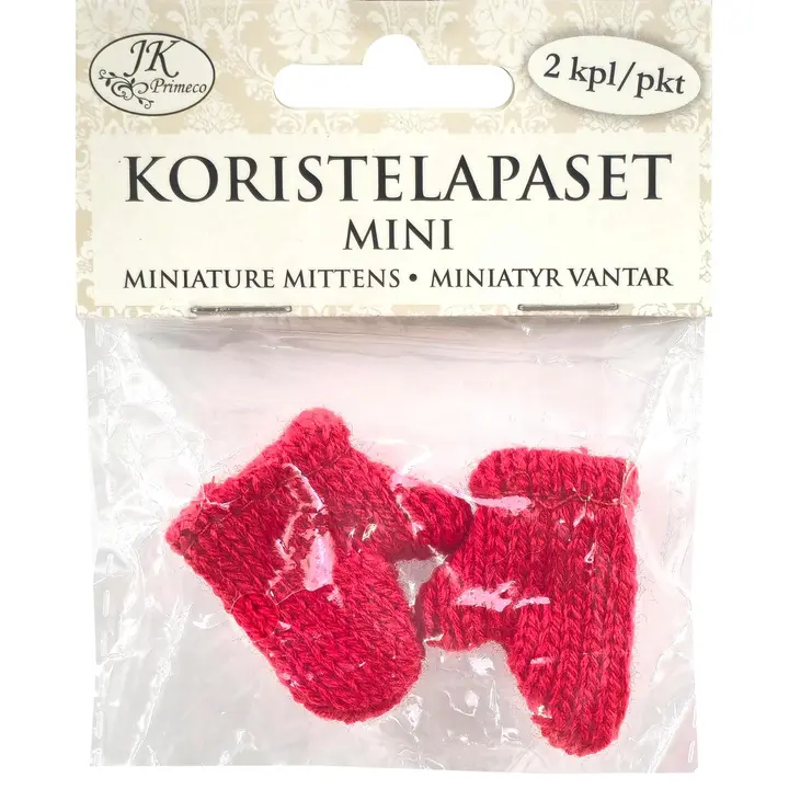 J.K. Primeco Koristelapaset mini punainen 2kpl