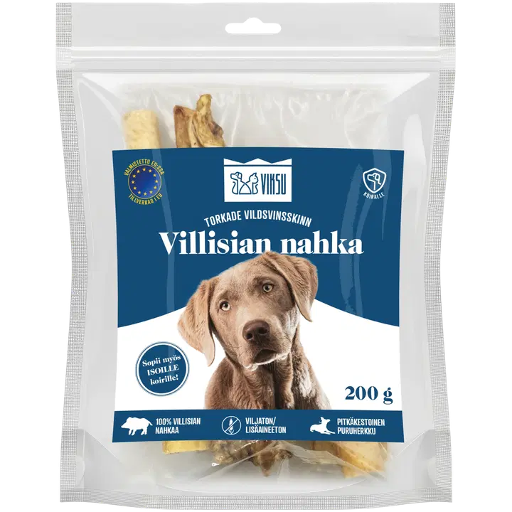 Viksu vildsvinsskinn för hund 200 g