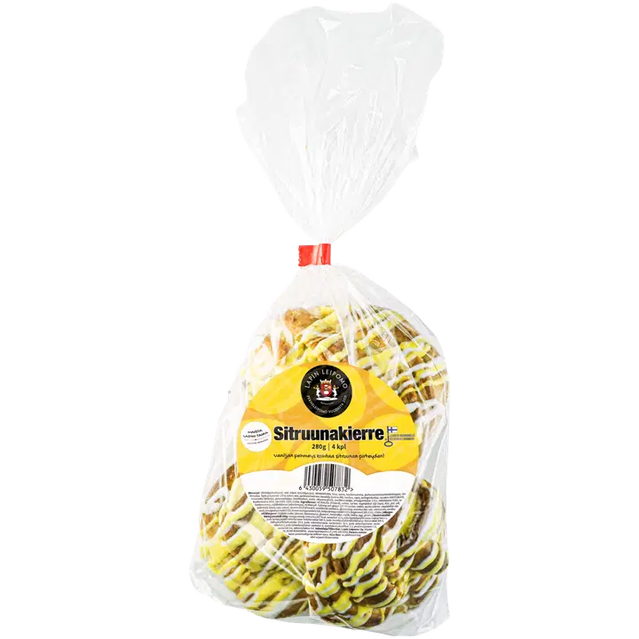 Lapin Leipomo Sitruunakierre 4 kpl 280g