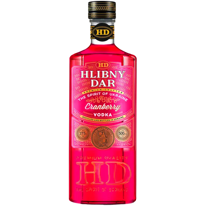 Hlibny Dar Cranberry Vodka 37,5%vol 500 ml