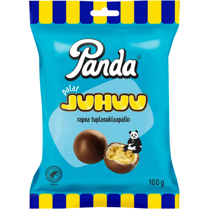 Panda Palat Juhuu rapea tuplasuklaapallo 100g
