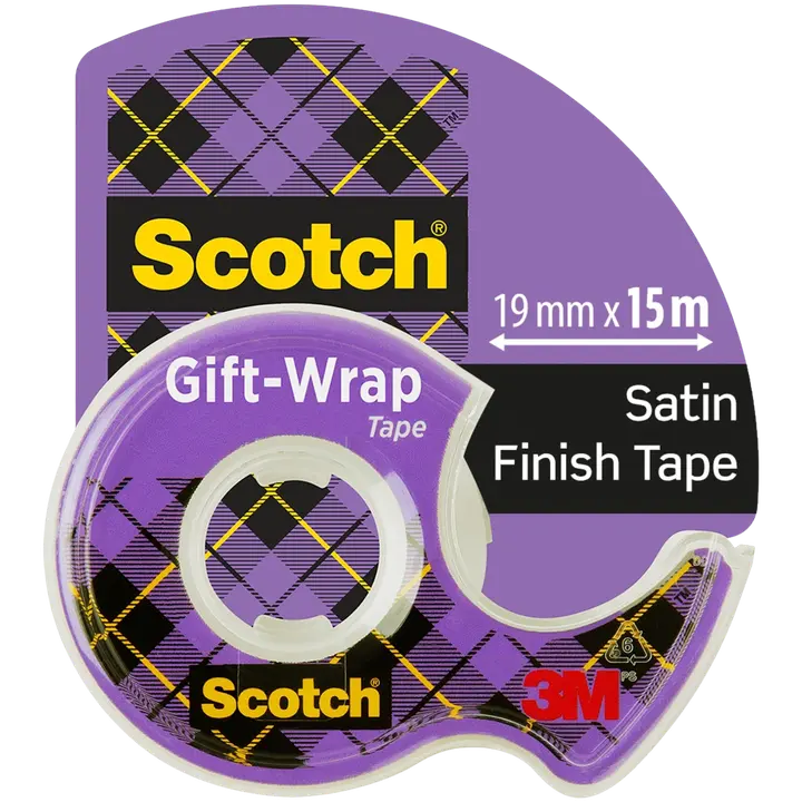 Kleeplint giftwrap satiin 19mmx15m