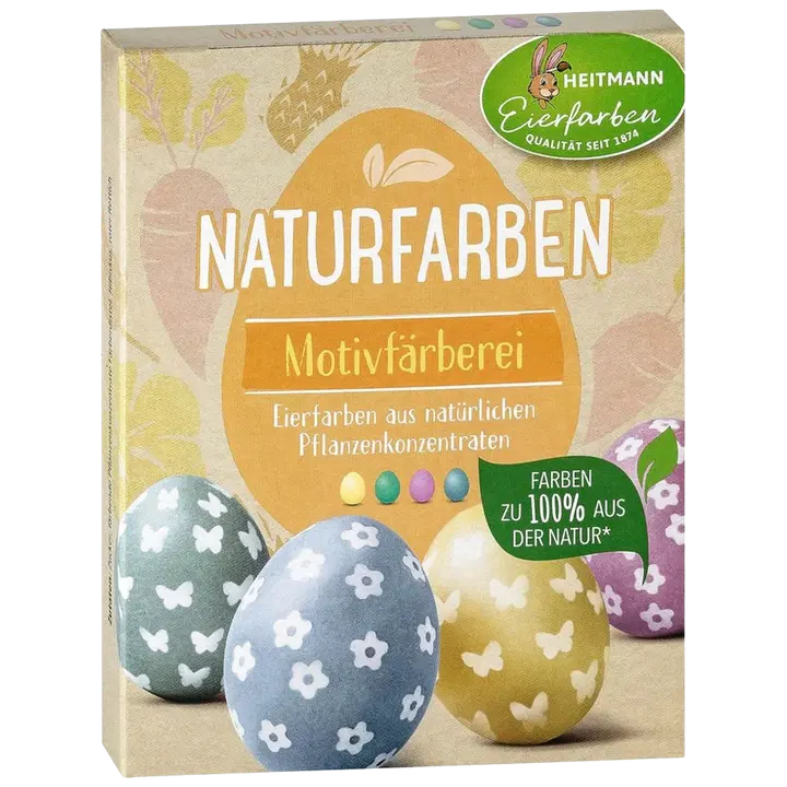 Munavärvid - 3 looduslikku värvi, 2 kleepsulehte