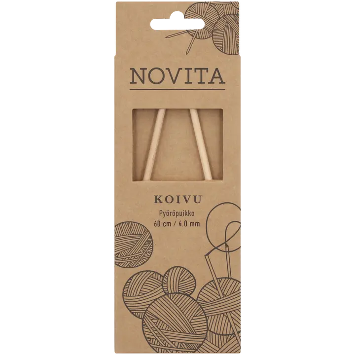 Novita Pyöröpuikko koivu 60cm - 4mm